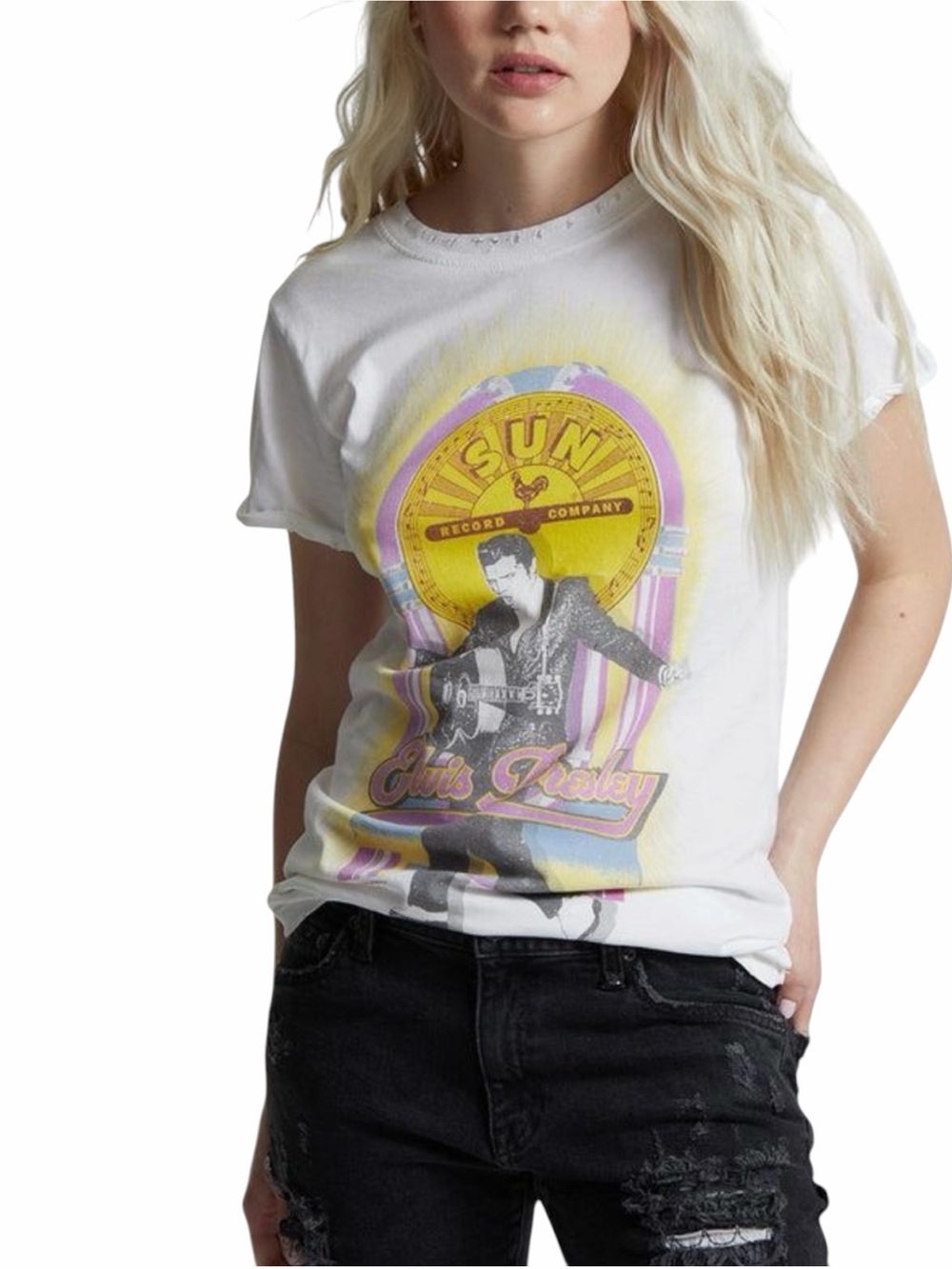 Recycled Karma Sun Records X Elvis Presley Tee, Size M